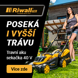 Travní aku sekačka Riwall