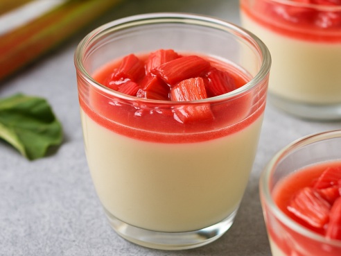 Panna cotta s rebarborou